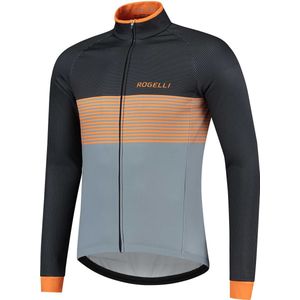 Rogelli Boost Fietsjack Winter - Fietskleding voor Heren - Grijs, Zwart, Oranje - Maat M