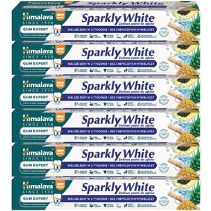6x Himalaya Herbals Kruidentandpasta Sparkly White 75 ml