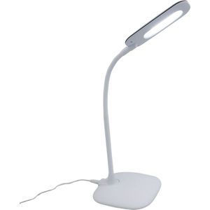 INSPIRE - MEI bureaulamp - touch en dimbare lamp - LED 710LM - 6.5W - 6500K - IP20 - H55 cm - wit - kunststof