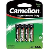 Camelion Batterijen Aaa Longlife 1.5v Groen/zwart 4 Stuks