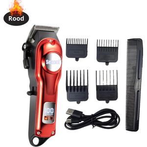 Nivard Tondeuse - Bodygroomer Mannen - Scheerapparaat - Baardtrimmer - Rood