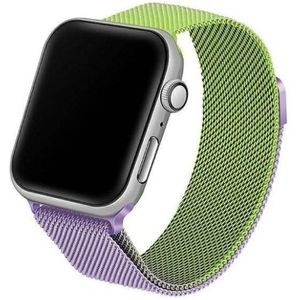 Beline pasek smartwatchbandje voor Apple Watch 38/40/41mm groen/paars