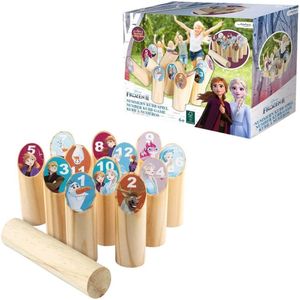 Frozen 2 Kubb Game nummers - Buitenspel - Voor kinderen - Hout