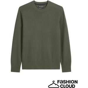 Marc O'Polo - Heren Pull - Khaki - Katoen