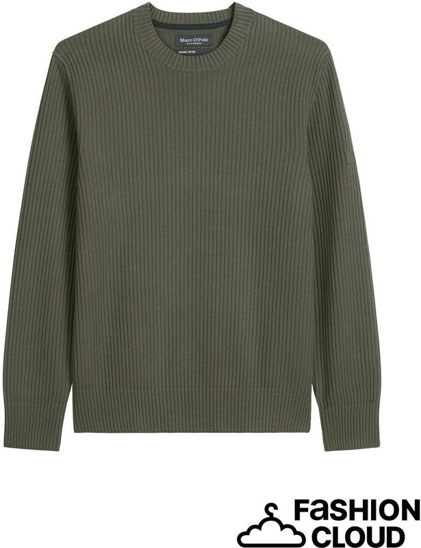 Marc O'Polo - Heren Pull - Khaki - Katoen