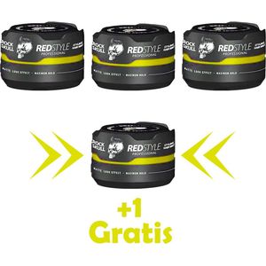 Redstyle Haarwax Rude Skull 150ml 3 Stuks +1 Gratis