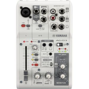 Yamaha AG03MK2W - Live streaming mixer, wit