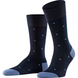 FALKE Dot business & casual katoen sokken heren blauw - Maat 47-50