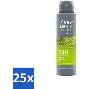 Dove Men+Care Deodorant Spray - Sport Fresh - 150 ml - Bulkverpakking - 25 stuks
