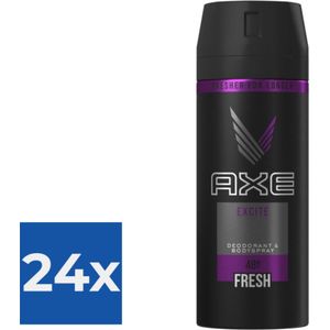 Axe Deospray - Excite 150 ml - Voordeelverpakking 24 stuks
