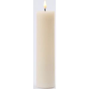 Luxe LED kaars - Crème LED Candle 5 x 20 cm - net een echte kaars! Deluxe Homeart