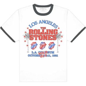 The Rolling Stones - American LA Tour Heren T-shirt - L - Wit