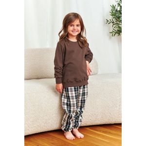Doctor Nap Meisjes Jongens Pyjama Katoen Flanel Winter Kinderen Unisex Kerst Matching Gezin Familie Brownie PDU.7335 110/116