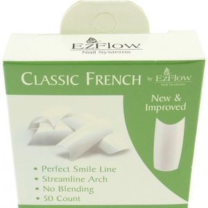 50x EzFlow kunstmatige Franse vingernageltips in verschillende variëteiten 50 nagels - # 04