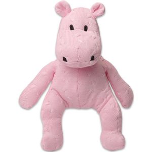 Baby's Only Knuffel nijlpaard Cable - Knuffeldier - Baby knuffel - Baby Roze - 35 cm - Baby cadeau
