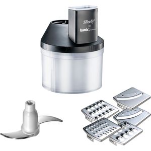 Bamix SliceSy elektrische rasp & spiraalsnijder Zwart, Transparant