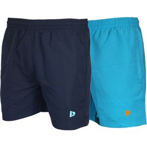 Donnay - Toon - Sport/Zwemshort - Navy/Sea Blue - 2-Pack - Heren
