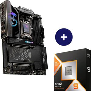 AMD - Ryzen 9 9950X3D - Processor - 16 Cores - MSI - MPG X870E CARBON WIFI - Moederbord