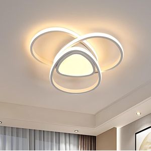 Goeco plafondlamp - 40cm - Groot - LED - 54W - 6075lm - warm licht - 3000K - voor slaapkamers woonkamer keuken badkamer hal