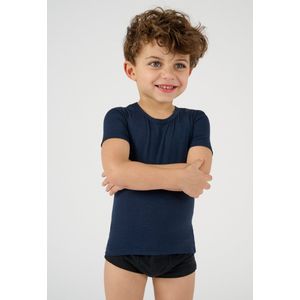 Damart - T-shirt met korte mouwen van microvezel Thermolactyl Sensitive - Kinderen - Blauw - 4 JAAR