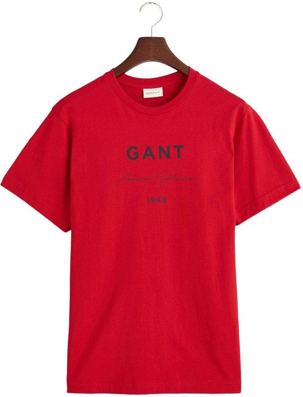 GANT - Crew Neck T-shirt - Katoen - Wit