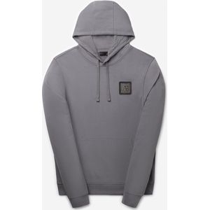 AB Lifestyle - Hoodie - Slim-Fit Metal Hoodie | Steel Gray - Heren - Maat: S
