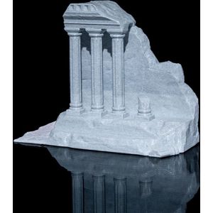 Boekenhouder In Ruïnes Vorm | Oud Griekse Boekenstandaard | Griekse Ruïnes Boekensteun | Boeken Decoratie | Overzichtelijk Lezen | 3D Print