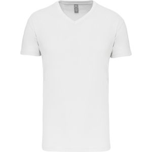 Wit T-shirt met V-hals merk Kariban maat 5XL