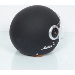 justin zwart mat jet torx helm maat xs 53-54cm voor motor scooter nieuw