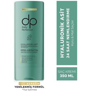 DP Daily Perfection Hyaluronzuur Haarverzorgingscrème 350 ml | Droog & Beschadigd Haar | Diepe Hydratatie | Herstel & Bescherming | Anti-klit & Makkelijk Doorkambaar | Geschikt voor Alle Haartypes