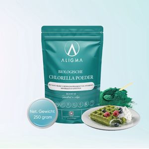 Aligma - Chlorella Poeder - Groen - Biologisch - 250 gram