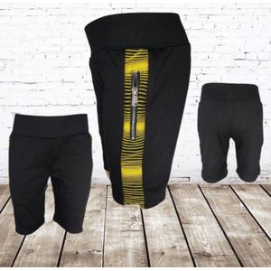 Korte broek jongens zwart geel -Papillon-98/104-Korte broeken