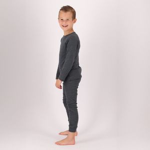 Morethansocks - Thermoshirt kinderen - Antraciet - 1-Stuk - 140/146 - Thermoshirt jongens - Thermoshirt meisjes