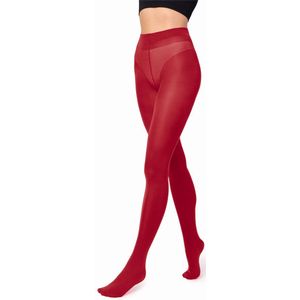 Merry Style Dames Panty - 70 DEN - Medium gloss - Polyamide - SS-Caldo-70 - Robijnrood - XS-S
