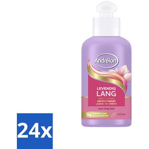 Andrélon – Leave-In Crème – Levendig Lang – 200 ml - Voordeelverpakking - 24 stuks