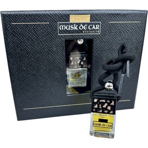 Musk dé Car Exclusive - Autoparfum hanger zwart - TOBACCO VANILLE - Auto Geurverfrisser Parfum voor Dames en Heren
