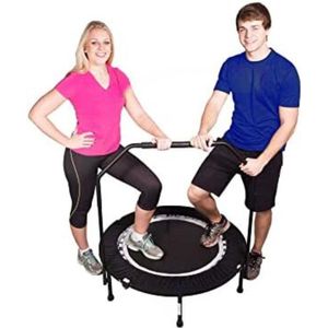 Gratyfied - Mini trampoline opvouwbaar - Mini trampoline volwassenen - Kleine trampoline - Trampoline fitness opvouwbaar - ‎100 x 100 x 15 cm - 10 kilogram - Zwart