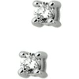 The Jewelry Collection Oorknoppen Diamant 0.10 Ct. - Witgoud (14 Krt.)