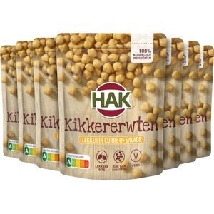 HAK Stazak Kikkererwten - Doos 7x225 gram - Boordevol Proteïne / Eiwit - Vegan - Plantaardig- Vegetarisch - Gemaksgroenten - Groenteconserven