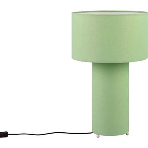 LED Tafellamp - Torna Balin - E27 Fitting - Rond - Groen - Textiel
