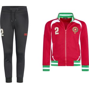 Cappuccino Italia - AFCON 2025 Trainingspak Marokko - Leeuwen van de Atlas - Rood - Maat L
