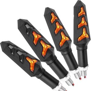 LED Dynamische Knipperlichten - Richtingaanwijzers Motorfiets - voor Motor, Scooter, Brommer etc.- Set van 2 stuks - 12 Volt