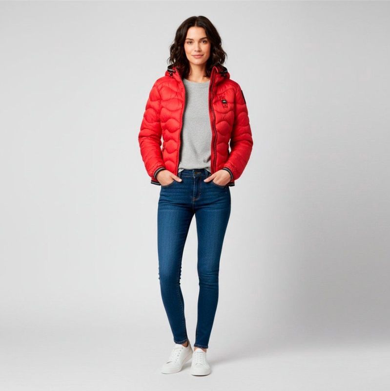 Blauer - Camellia - Gewatteerde Jas - Maroon - Waterafstotend