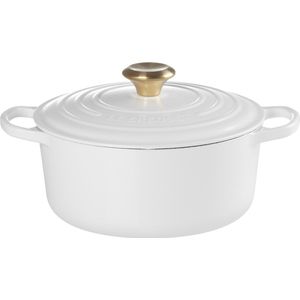 Le Creuset Signature stoofpan rond 24cm - 4,2L white