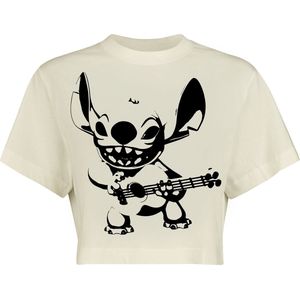Lilo & Stitch Stitch Guitar Dames T-shirt - wit - S