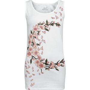 Full Volume wit tanktop met bloemenprint - Dames - S