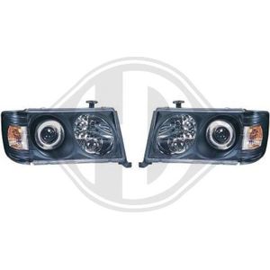 Mercedes-Benz - Diederichs 1612580 - Koplampen Set - Zwart - Voor voertuigen met lichtveldregeling