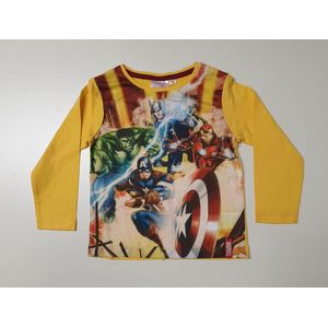 Marvel Avengers sweater / longsleeve geel maat 10 (140cm)