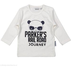 Dirkje kinderkleding Dirkje witte t-shirt Parkers railroad - 62