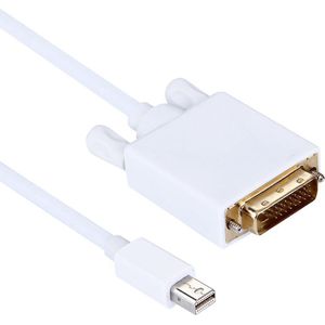 By Qubix Mini DisplayPort Male naar DVI kabel - 1.8 meter - Thunderbolt naar DVI - Wit